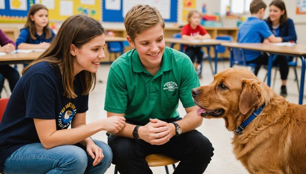 Quels sont les avantages d'introduire un animal de thérapie dans les écoles pour les enfants en difficulté ?